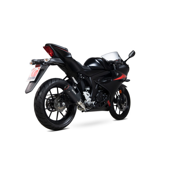 Scorpion Exhaust Suzuki GSX-R 125 / GSX-R 150 2017 - 2020 Red Power Full System Black Ceramic Coated Sleeve